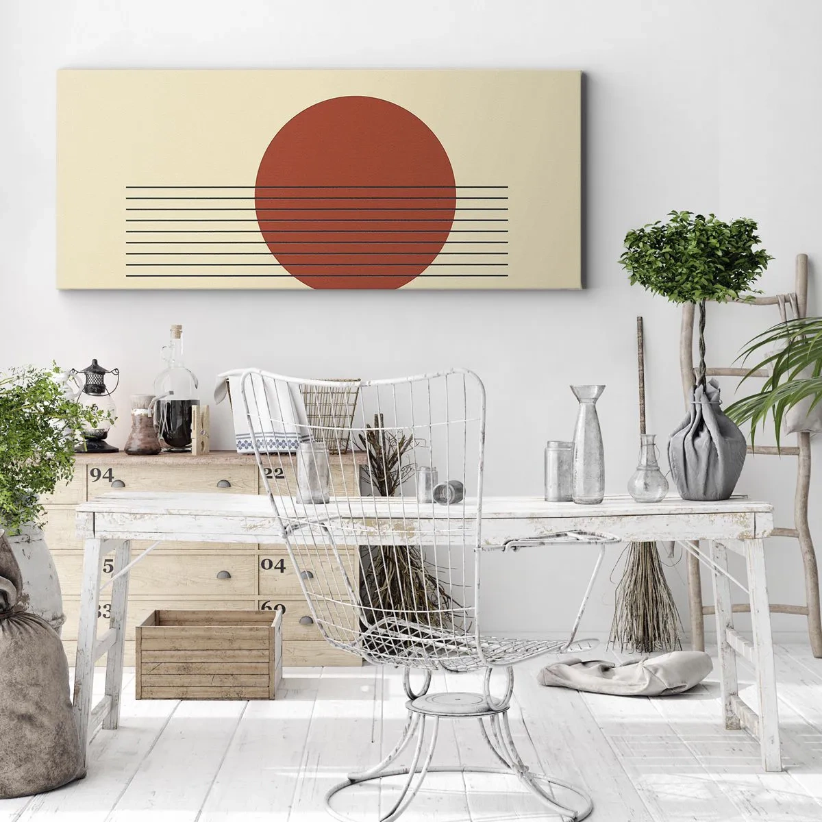 Schilderen op canvas - Opnieuw en opnieuw en verder - 120x50 cm