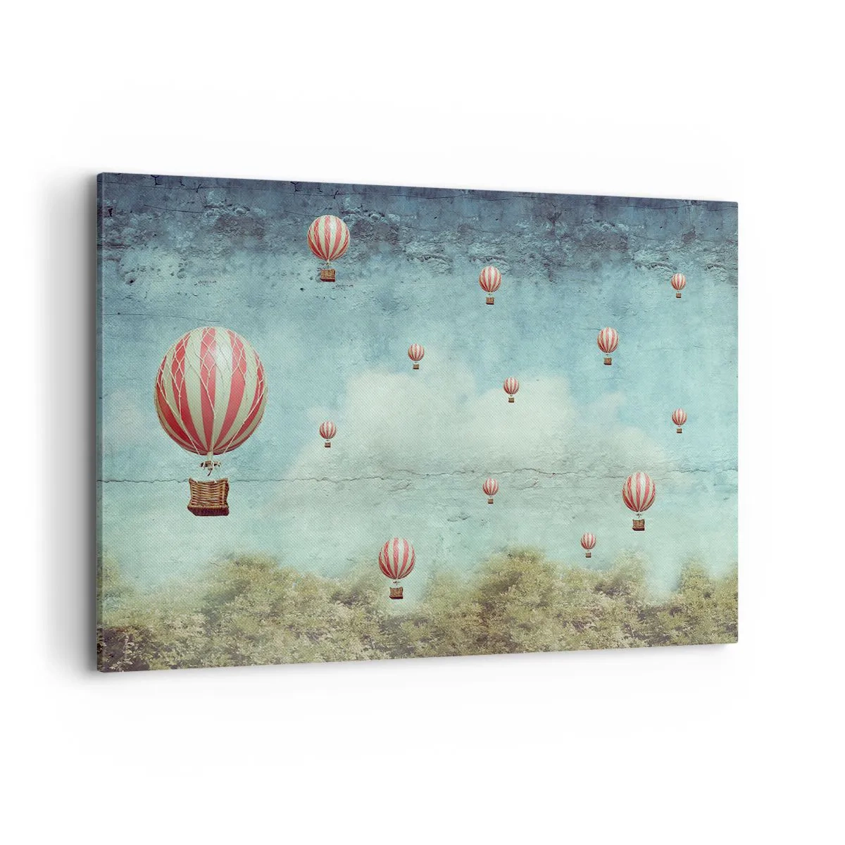 Schilderen op canvas - Vrij van de drukte van het leven - 120x80 cm