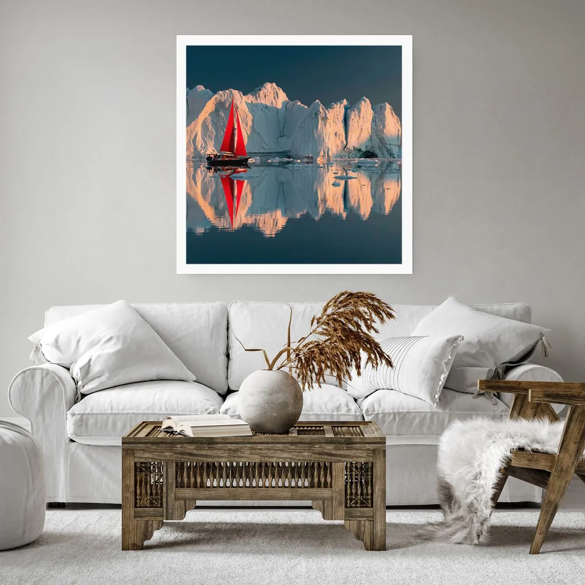 Poster - Aan de rand van de wereld - 60x60 cm
