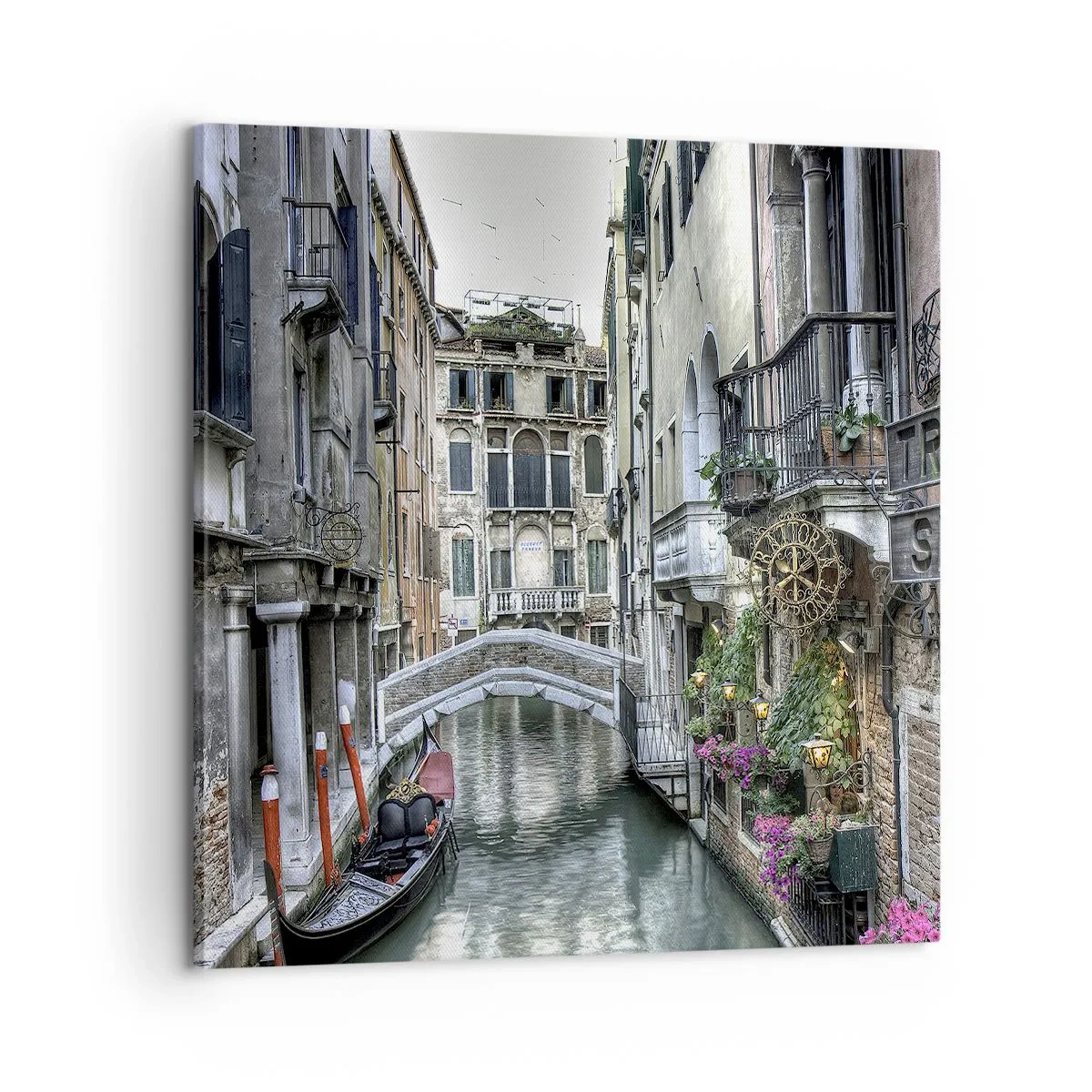 Schilderen op canvas - Eeuwenlang in stille reflectie - 60x60 cm