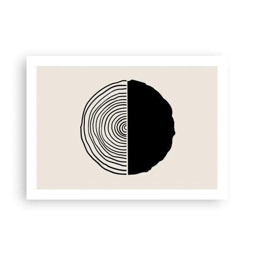 Poster - Half om half - 70x50 cm