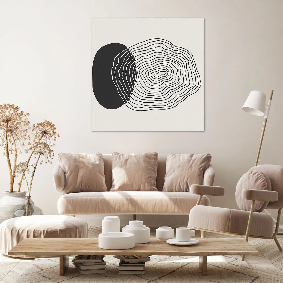 Schilderen op canvas - Duur en spiertrekkingen - 70x70 cm