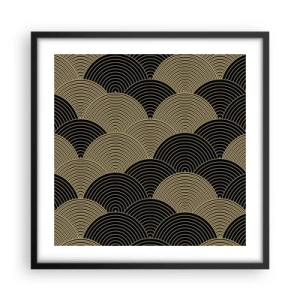 Poster in een zwarte lijst - Eenheid in veelheid - 50x50 cm