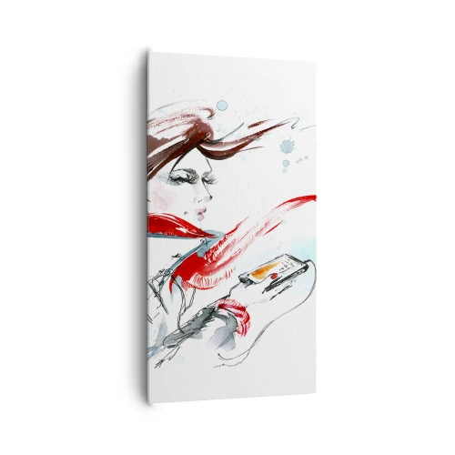 Schilderen op canvas - Er speelt iets in mij - 65x120 cm