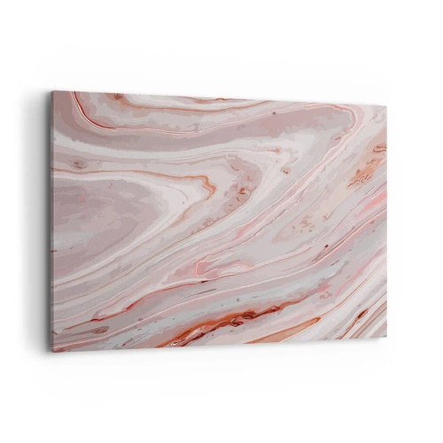 Schilderen op canvas - Roze vloeistof - 100x70 cm