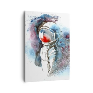 Schilderen op canvas - Alleen met de kosmos - 50x70 cm