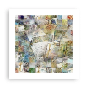 Poster - Geometrische schuifeling - 40x40 cm