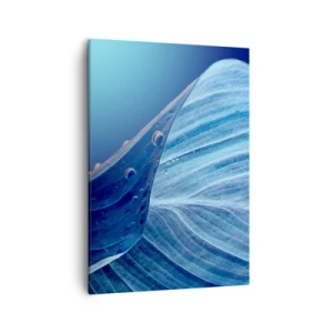 Schilderen op canvas - Verborgen druppels blauw - 50x70 cm