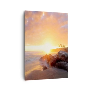 Schilderen op canvas - Lichtgevende bries van de avond - 70x100 cm