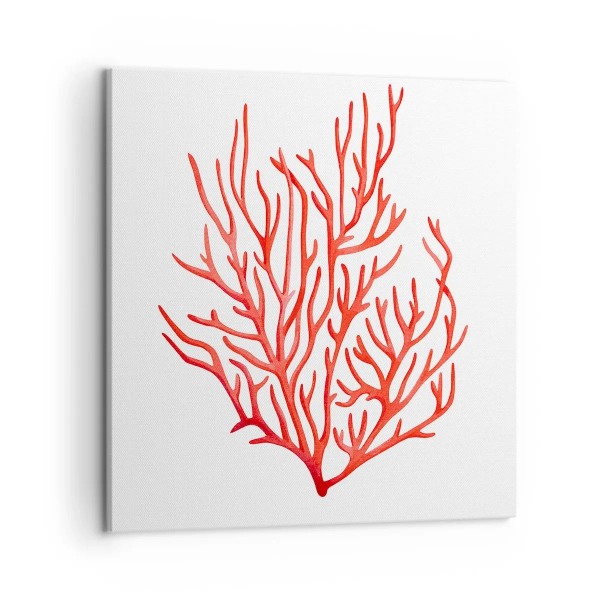 Schilderen op canvas - Koraal filigraan - 50x50 cm