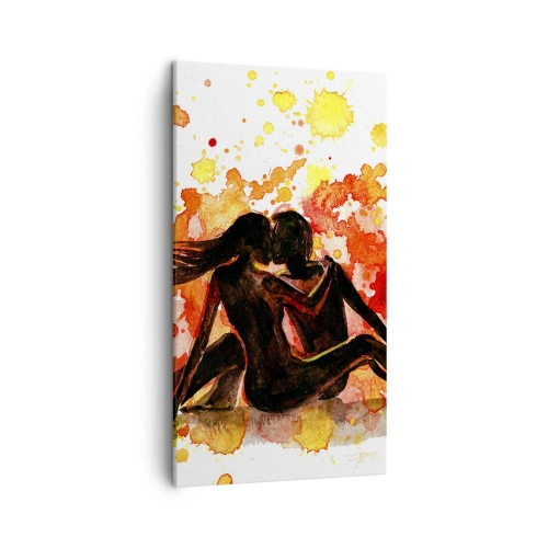 Schilderen op canvas - En er was licht - 45x80 cm