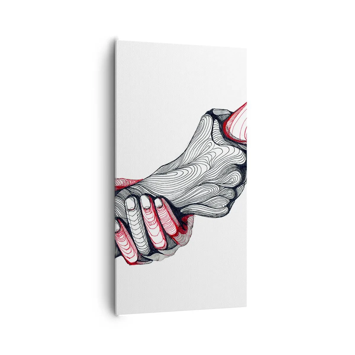 Schilderen op canvas - Je bent in goede handen - 65x120 cm