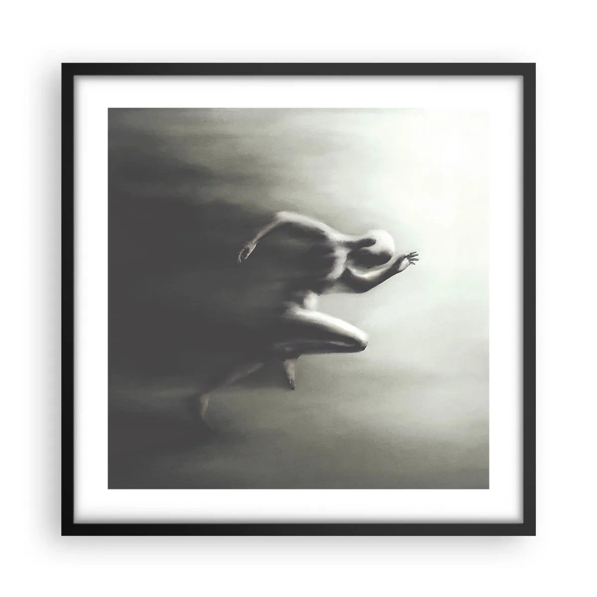 Poster in een zwarte lijst - Niet te stopen - 50x50 cm