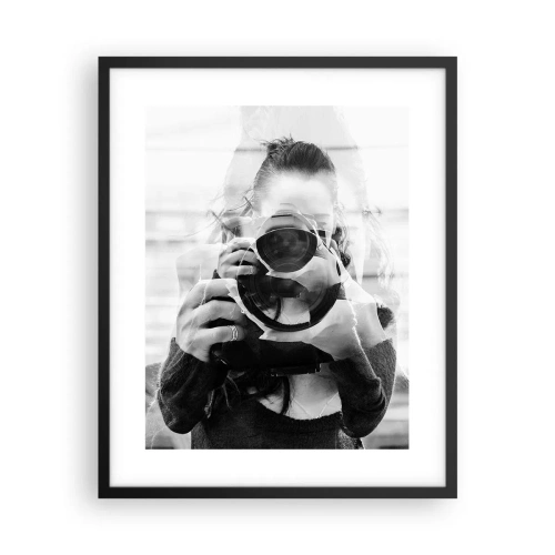 Poster in een zwarte lijst - Maker en materiaal - 40x50 cm