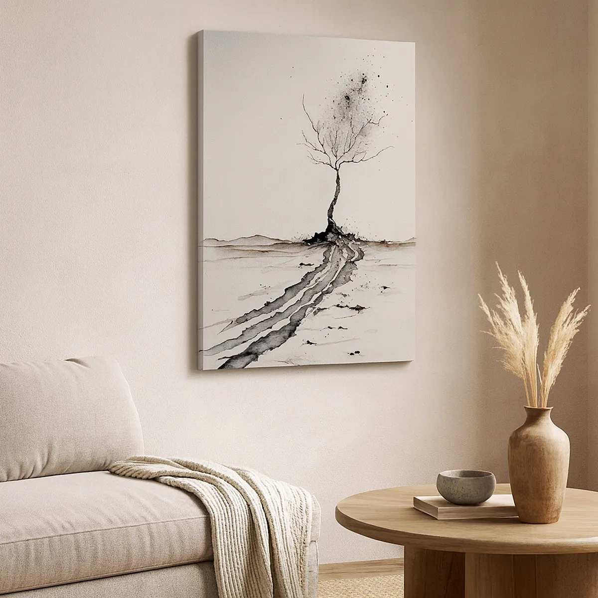 Schilderen op canvas - Winterse melancholie - 50x70 cm