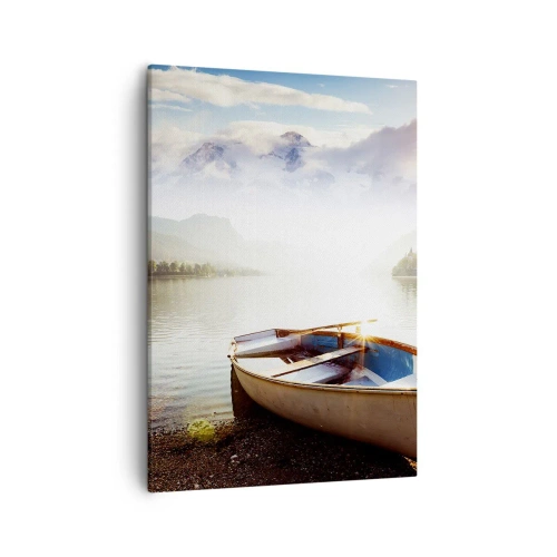 Schilderen op canvas - Bij het grote en heldere water - 50x70 cm