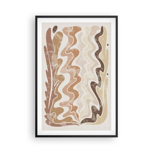 Poster in een zwarte lijst - Goede energie – goede emoties - 61x91 cm