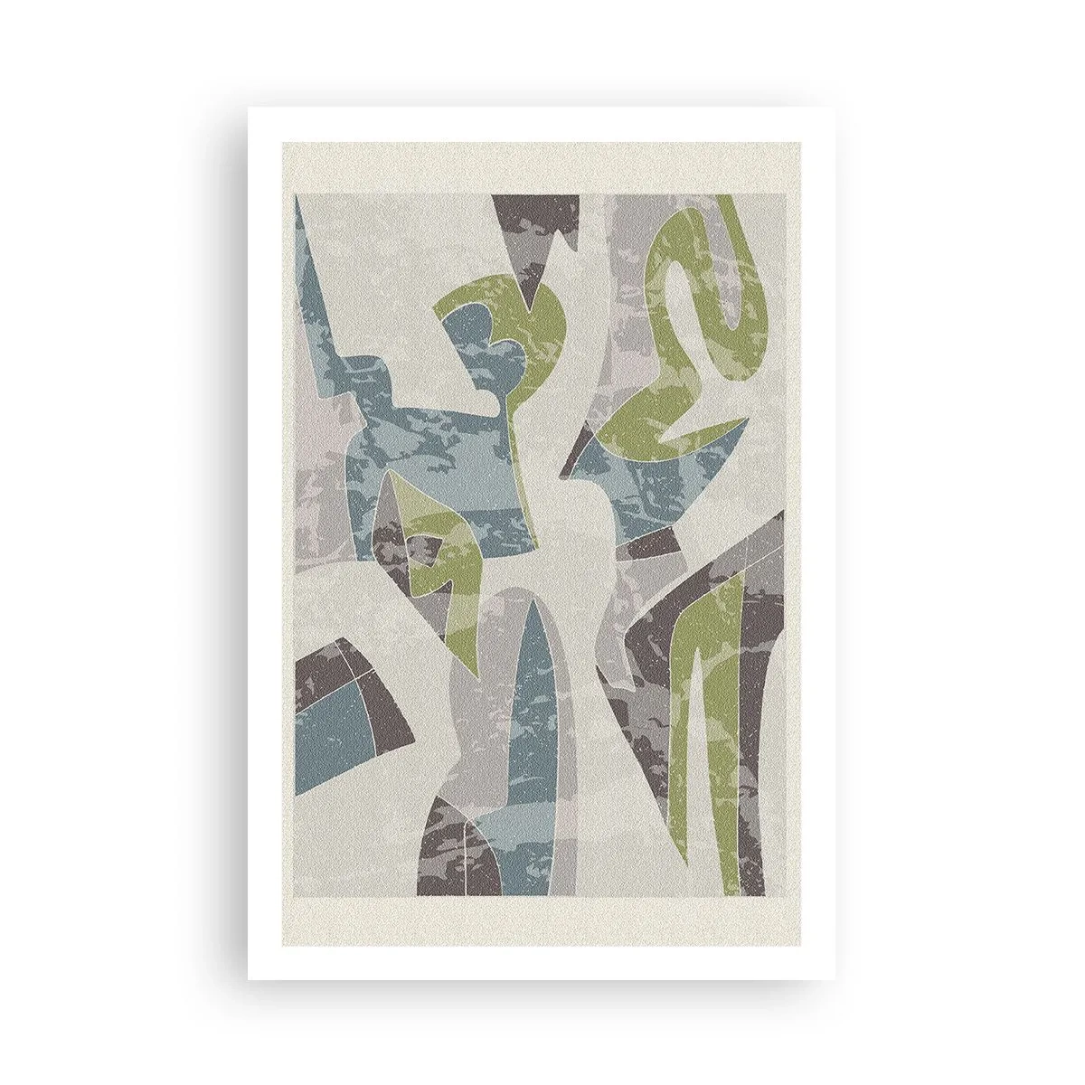 Poster - Compositie achter het glas - 61x91 cm