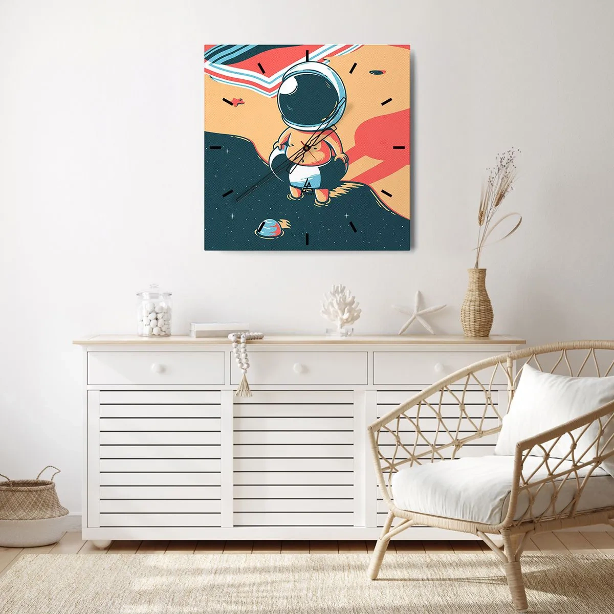 Wandklok - Klok - Vanuit een ander perspectief - 40x40 cm