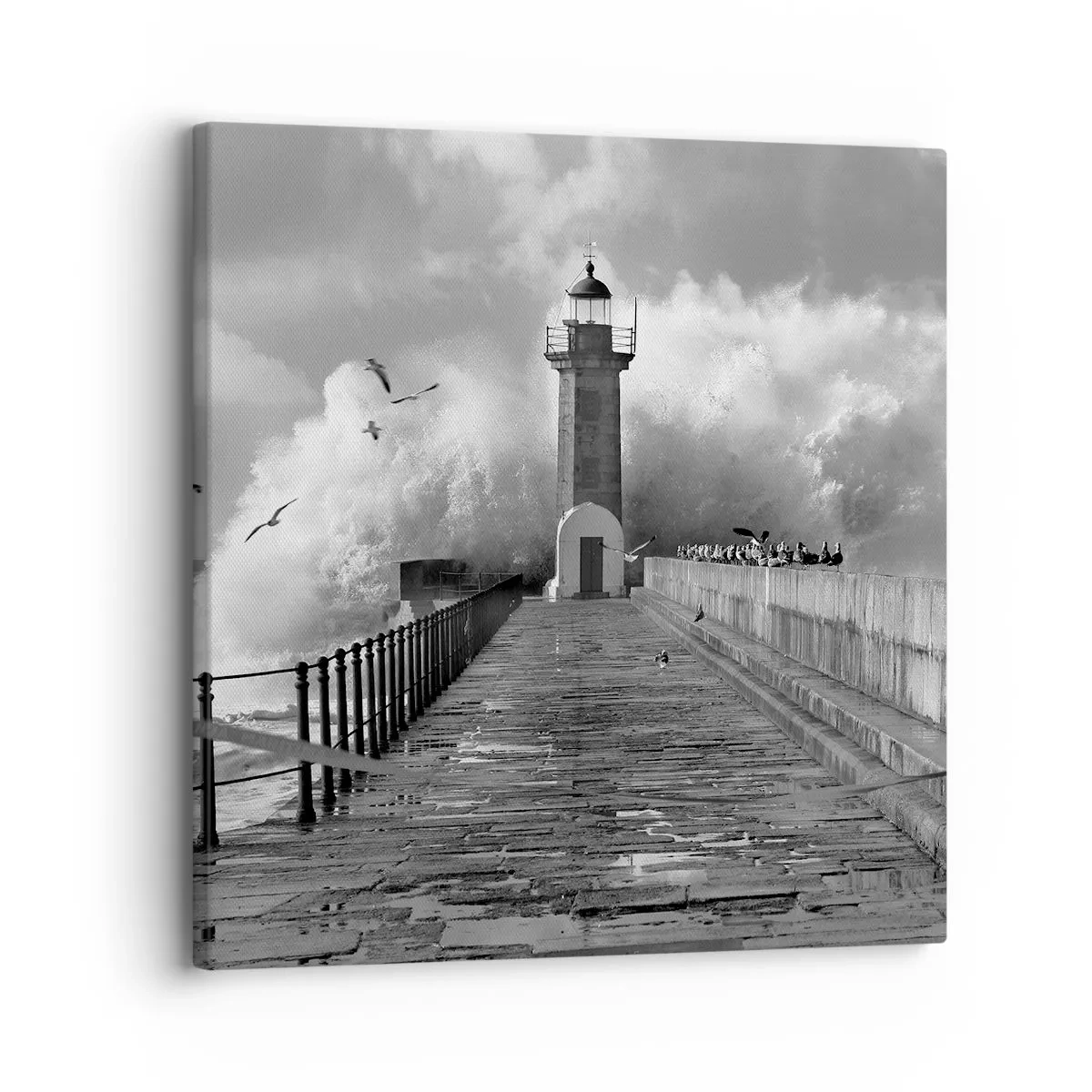 Schilderen op canvas - Onbevreesd - 30x30 cm