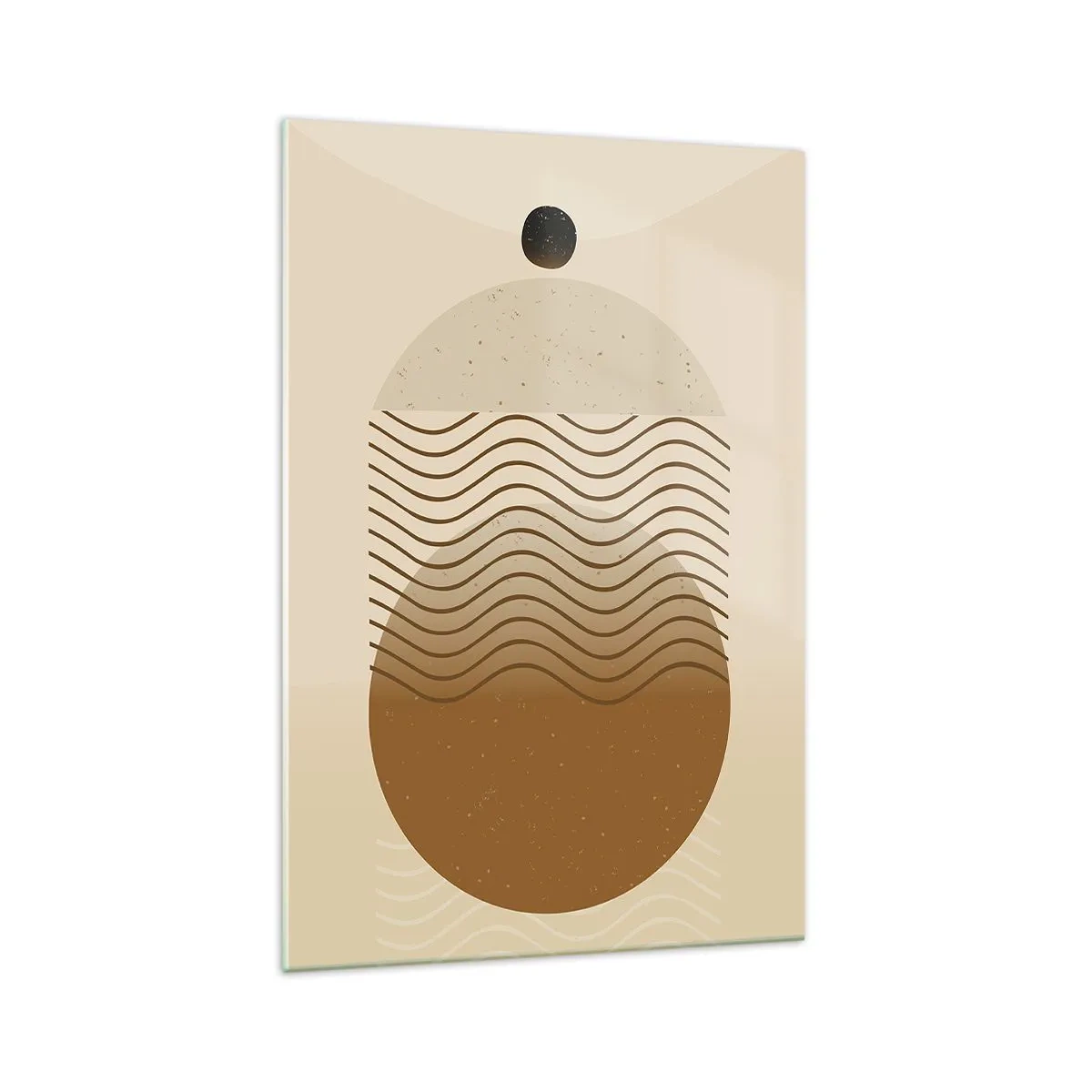 Schilderen op glas - Over de oorsprong van geometrische figuren - 70x100 cm