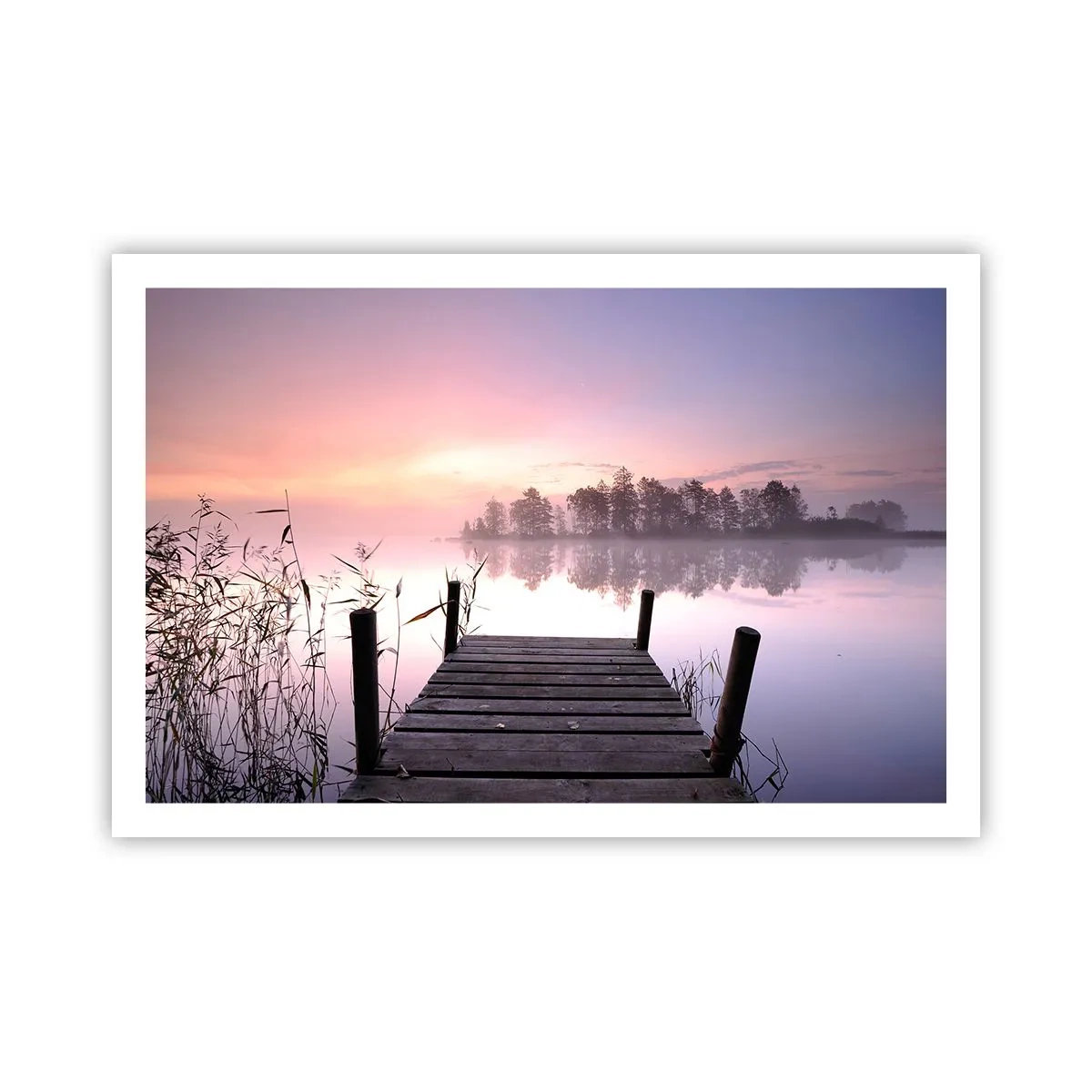 Poster - Van de lila mist... - 91x61 cm