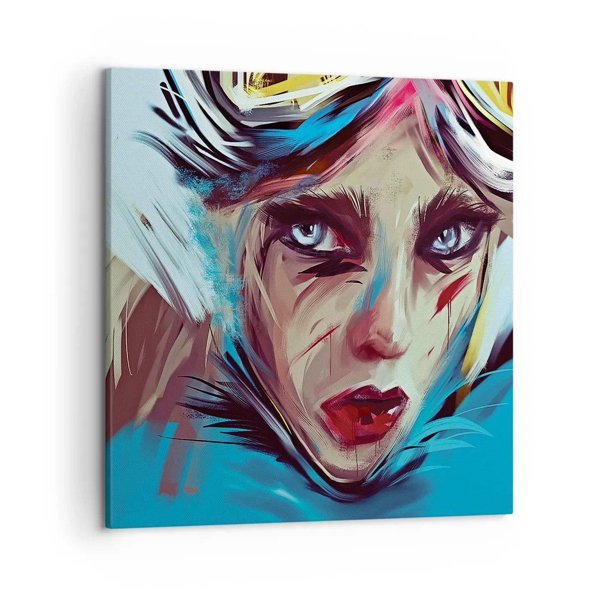 Schilderen op canvas - Straatvechter - 50x50 cm