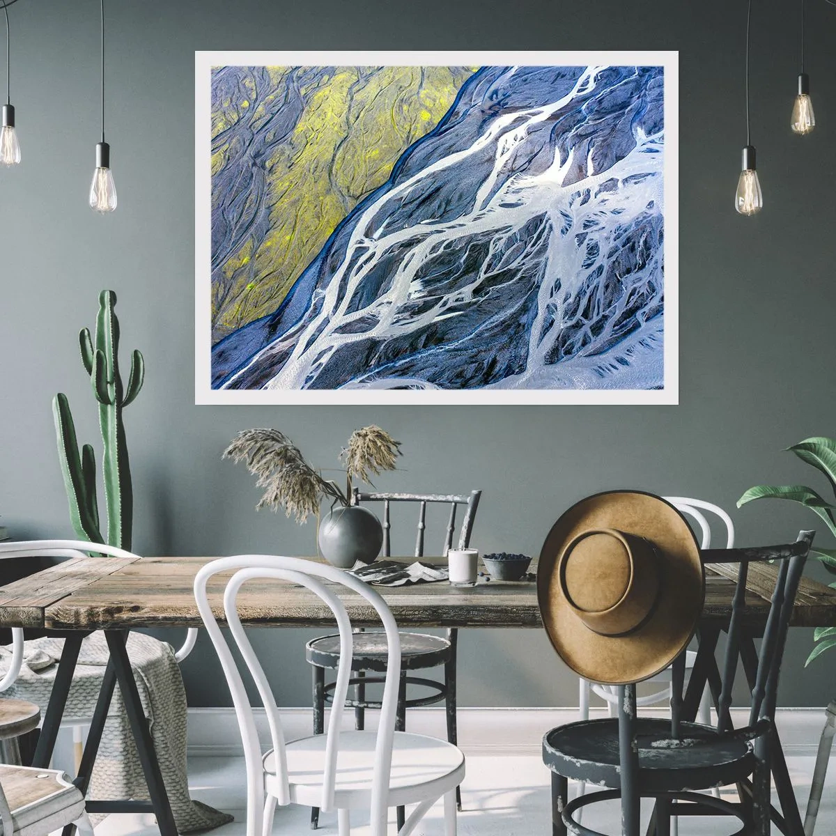 Poster - Rotstekeningen van de natuur - 91x61 cm