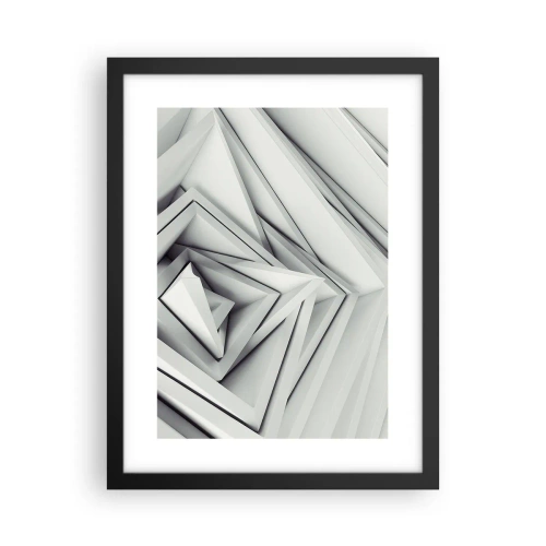 Poster in een zwarte lijst - Scherpe hoeken knoppen - 30x40 cm