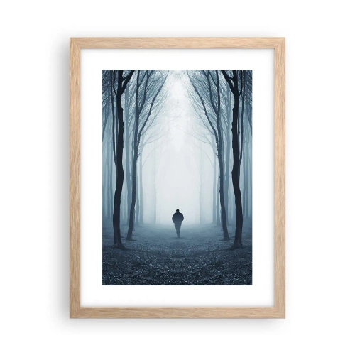 Een poster in een licht eiken lijst - En alles is eenvoudig en duidelijk - 30x40 cm