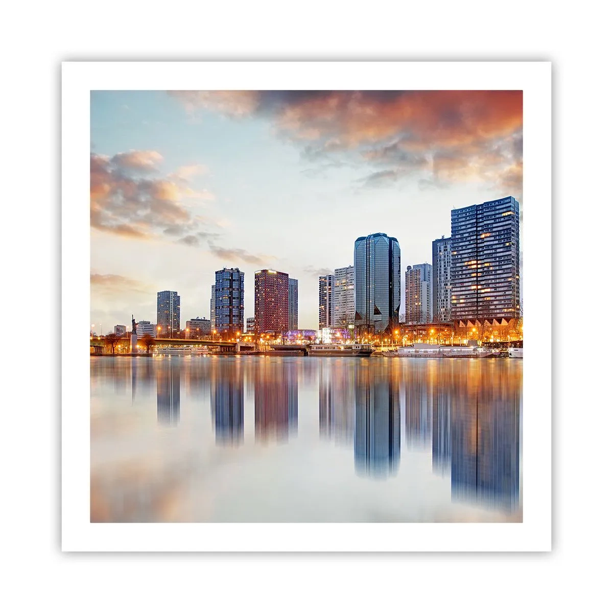 Poster - De monumentale rust van Parijs - 60x60 cm