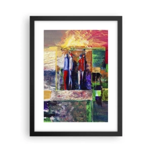 Poster in een zwarte lijst - Relaties en emoties - 30x40 cm