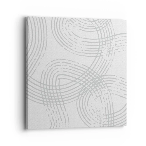 Schilderen op canvas - Er is geen rechte weg - 30x30 cm