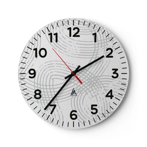 Wandklok - Klok - Er is geen rechte weg - 40x40 cm