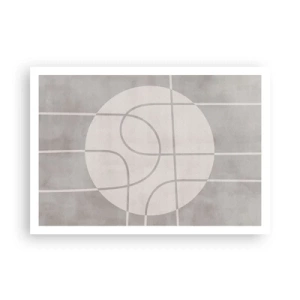 Poster - Rond en rechtdoor - 100x70 cm