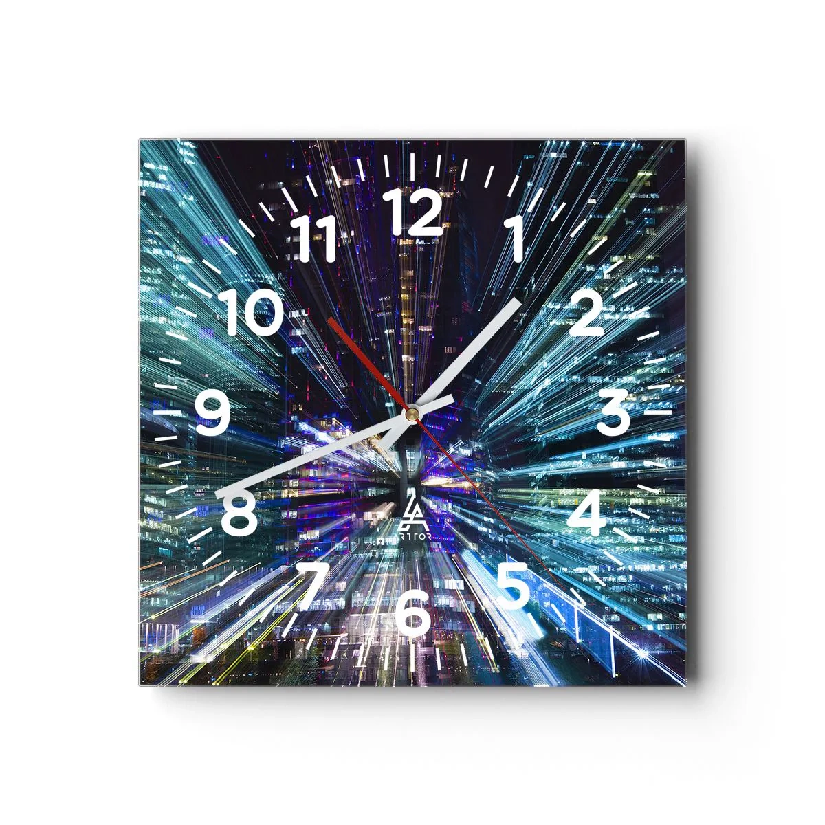 Wandklok - Klok - Overgang naar hyperspace - 30x30 cm