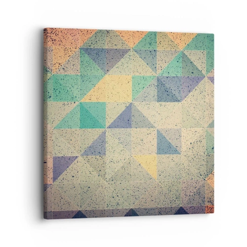 Schilderen op canvas - Republiek van driehoeken - 30x30 cm