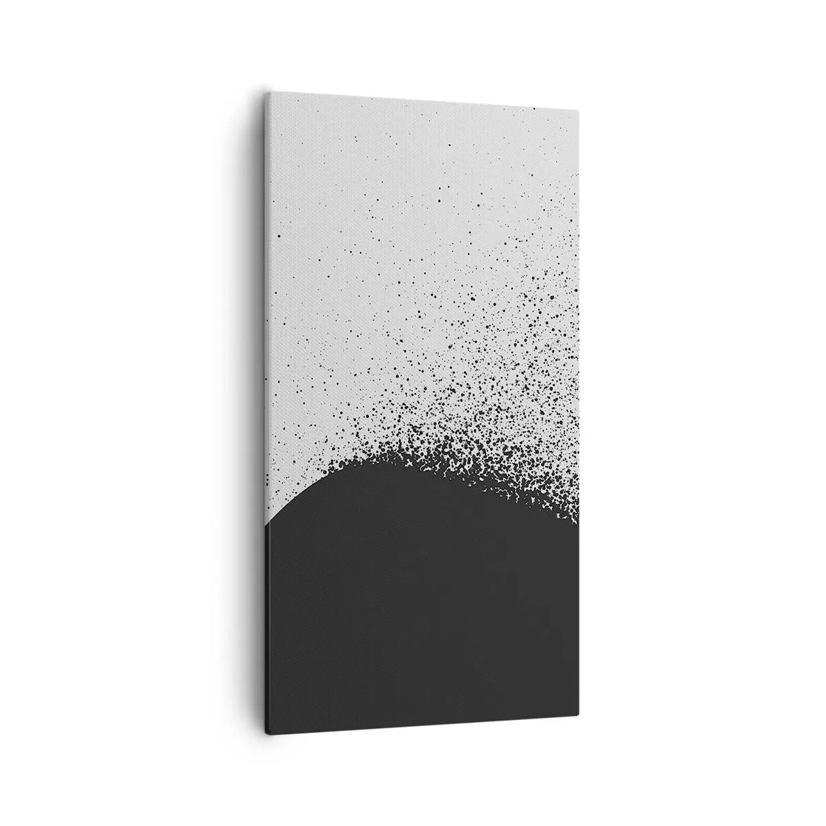 Schilderen op canvas - Beweging van moleculen - 55x100 cm