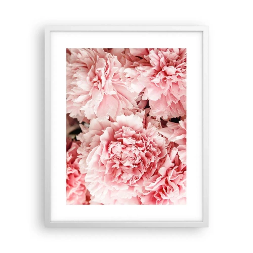 Poster in een witte lijst - Roze droom - 40x50 cm