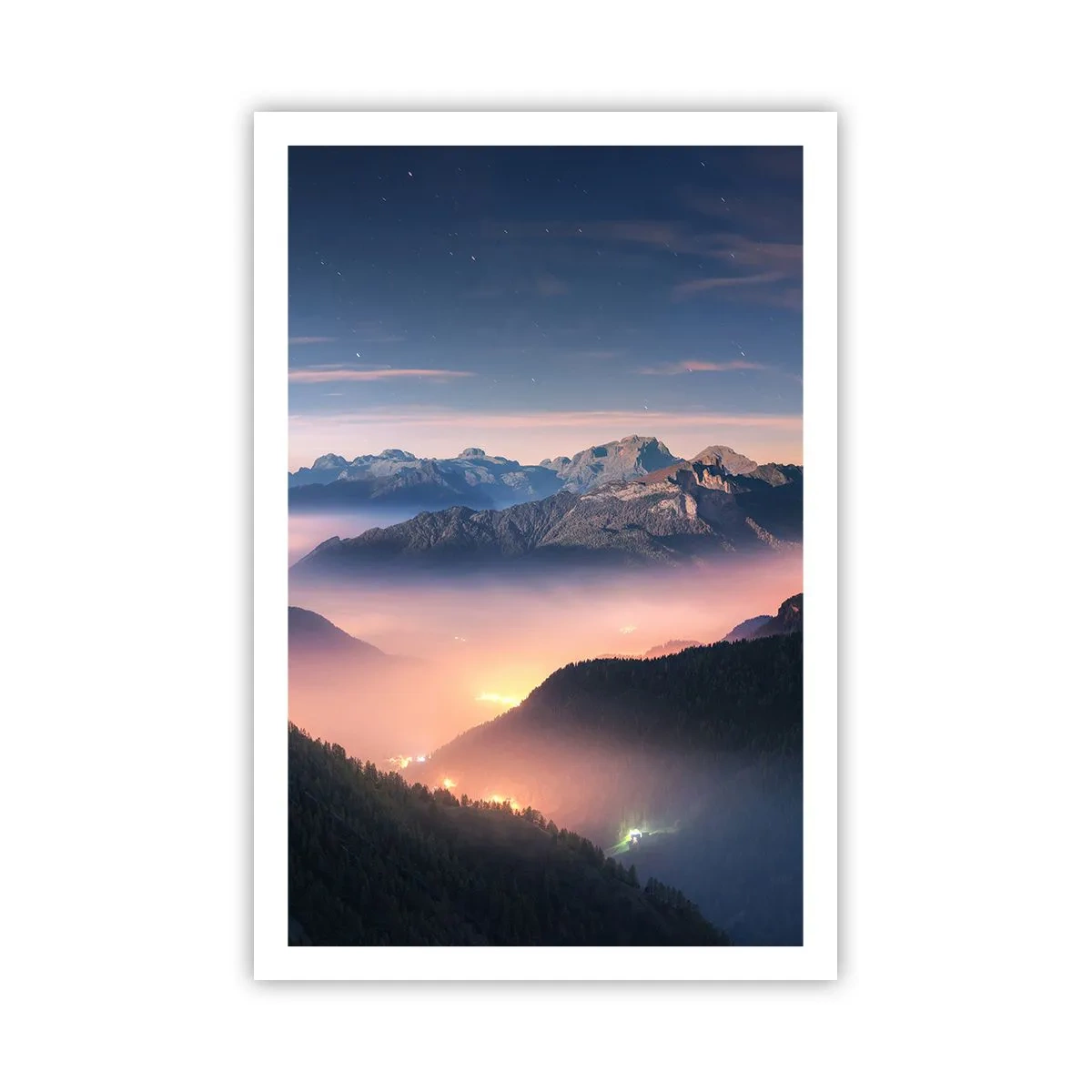 Poster - Licht in de dalen - 61x91 cm