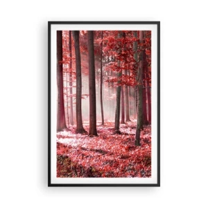Poster in een zwarte lijst - Rood is net zo mooi - 61x91 cm