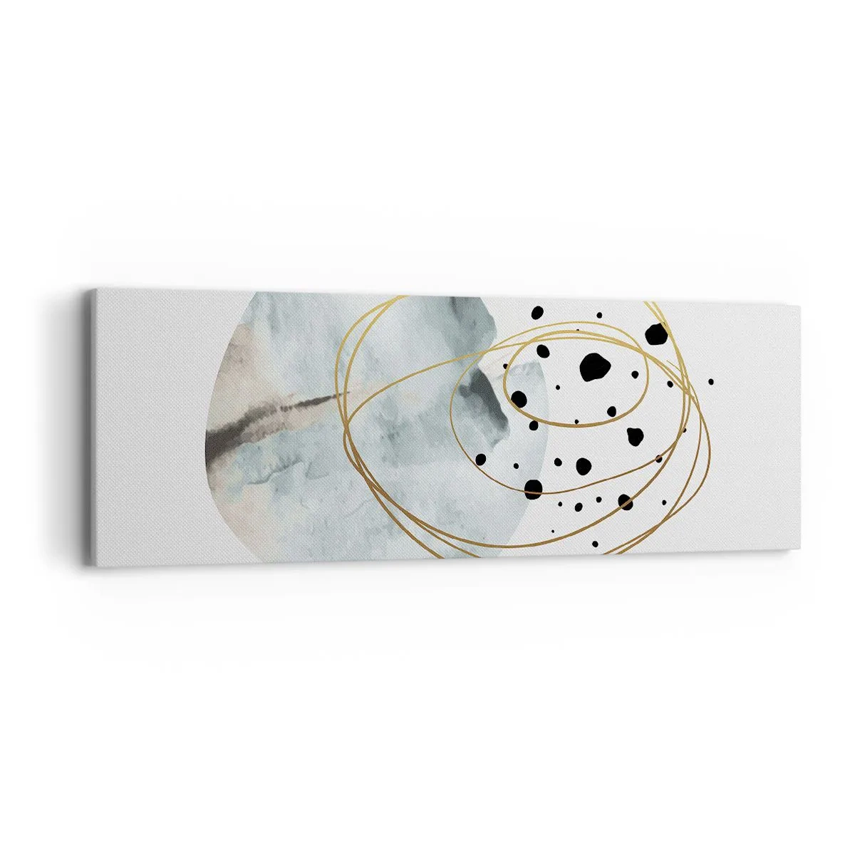 Schilderen op canvas - Omarmd door de ruimte - 90x30 cm