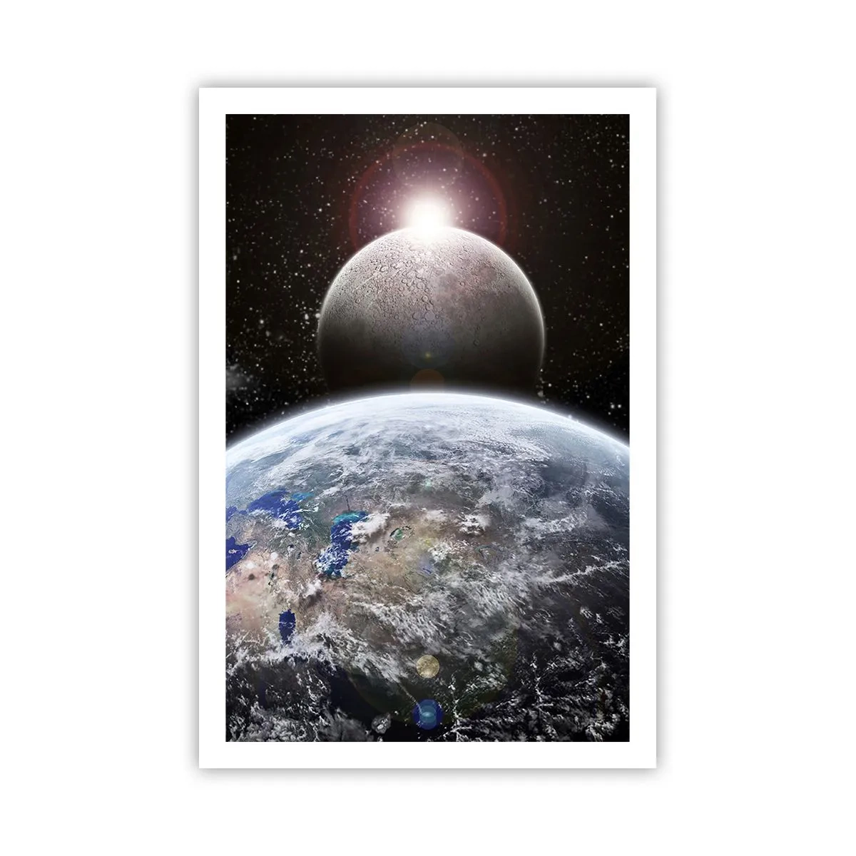 Poster - Kosmisch landschap - zonsopgang - 61x91 cm