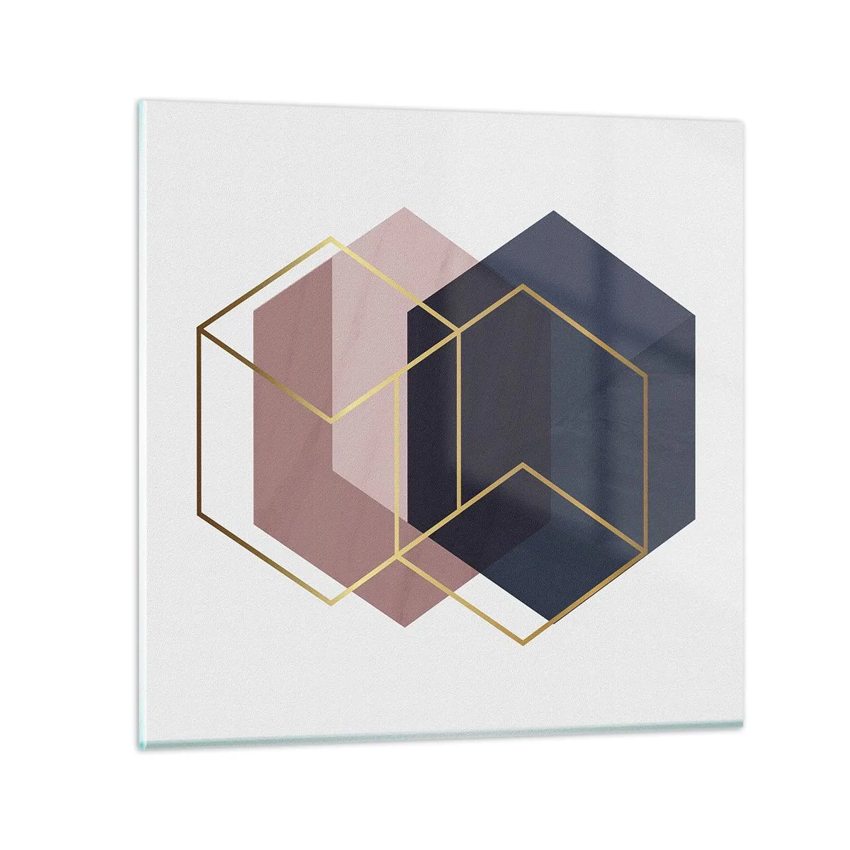 Schilderen op glas - De kracht van eenvoud - 60x60 cm