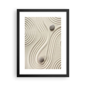 Poster in een zwarte lijst - Een vleugje warmte - 30x40 cm