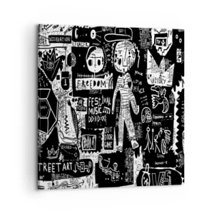 Schilderen op canvas - Geestelijke jeugd van wet en vreugde - 60x60 cm