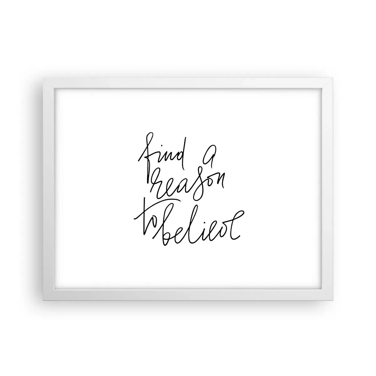 Poster in een witte lijst - Het is mogelijk - 40x30 cm