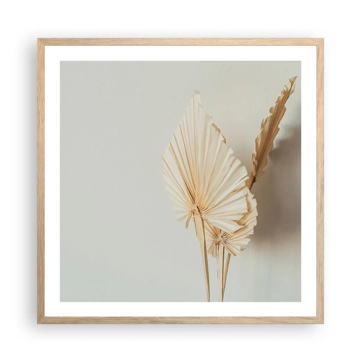 Een poster in een licht eiken lijst - Wanneer je verlichting nodig hebt - 60x60 cm