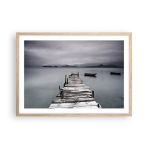 Een poster in een licht eiken lijst - Je kunt morgen gaan - 70x50 cm