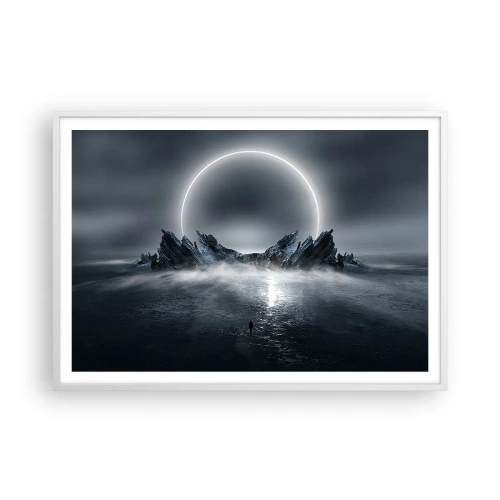 Poster in een witte lijst - Einde van het verhaal - 100x70 cm